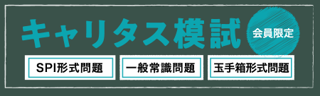 キャリタス模試　会員限定　SPI形式問題　一般常識問題　玉手箱形式問題