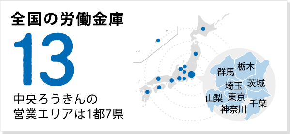 全国の労働金庫