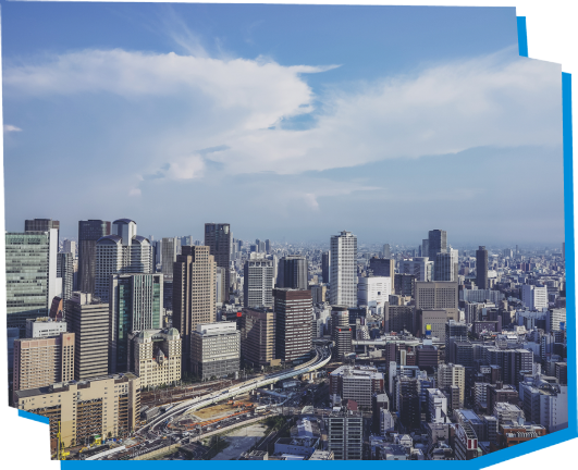 高層ビルが立ち並ぶ街並み