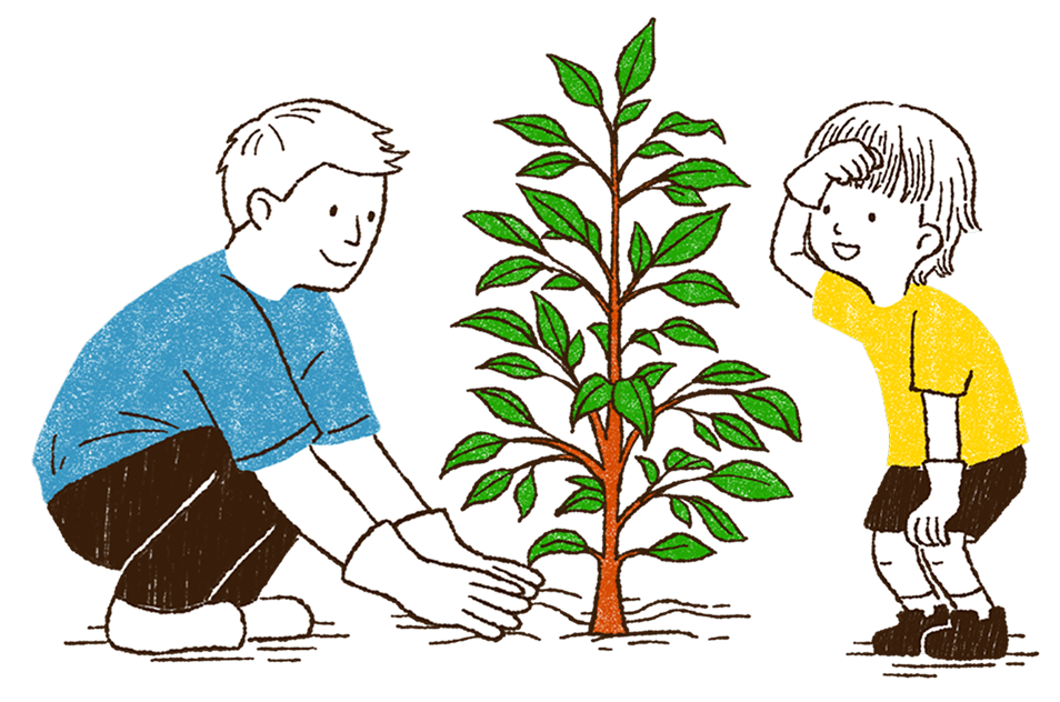 苗植え